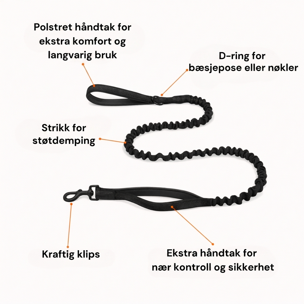 Bungee hundebånd